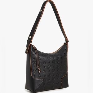 MCM Klara Medium Hobo Black Bag Purse like new